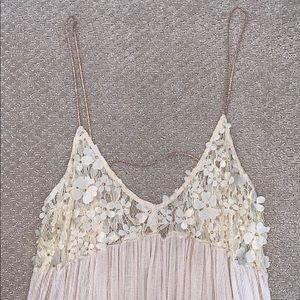 Floral spaghetti strap tunic